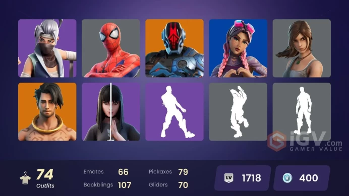 [PC/PSN/XBOX] 74 skins | Aura | Candy Axe | Surf Witch | Kurama | Beach Jules | Harley Hitterlai577