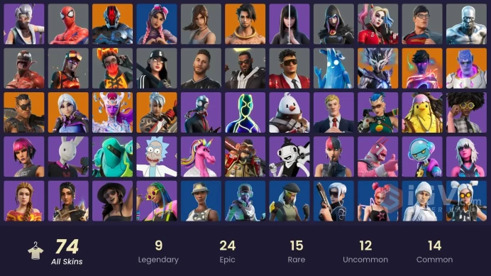 [PC/PSN/XBOX] 74 skins | Aura | Candy Axe | Surf Witch | Kurama | Beach Jules | Harley Hitterlai577