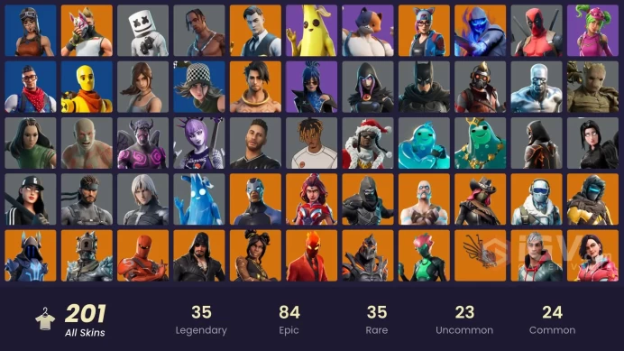 [PC/PSN/XBOX] 201 skins | Travis Scott | Aura | Lara Croft | Peely | Jabba Switchway | Star Wand | Laugh It Upmssh713
