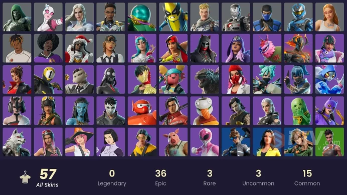 [PC/PSN/XBOX] 55 skins | Harley Hitter | Dark Gwenpool | Black Queen | Black Panther (Shuri) | Illusory Mysteriolai354