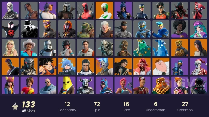 *[PC/XBOX/PSN] 133 skins | Travis Scott | Sultura | Lina Scorch | Vivi Chroma | Subzero Cryptic | Nezumi | Son Goku |