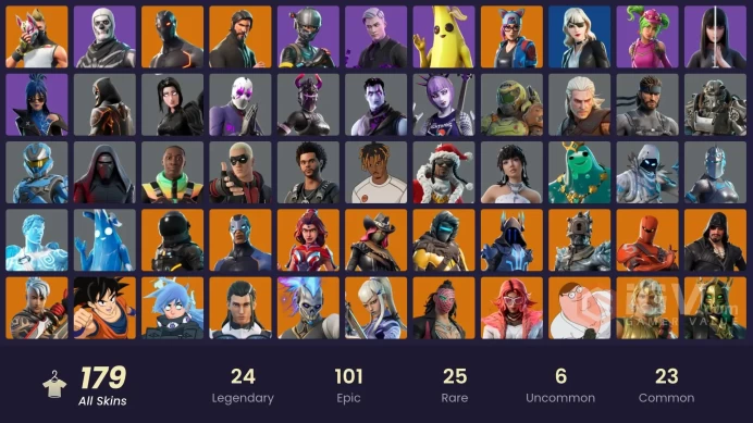* [PC/XBOX/PSN] | 178 skins | The Reaper | Elite Agent | Rogue Agent | Nezumi | Son Goku | Valeria | Hybrid |