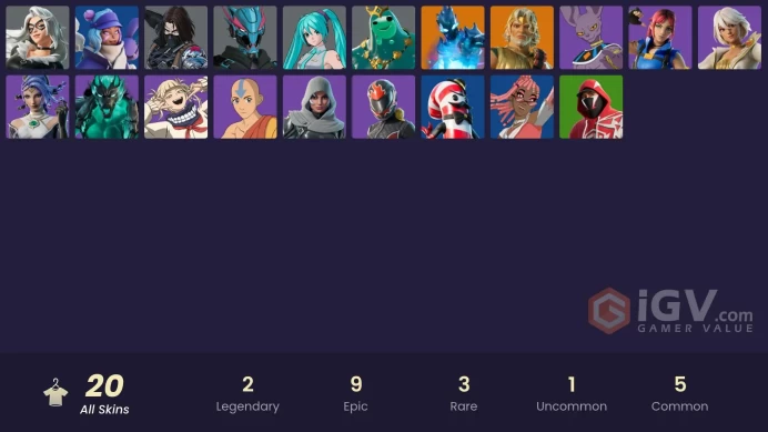 [PC/PSN/XBOX] 20 skins | Zeus | Zero | Poseidon | Black Cat | Winter Soldier (Pen & Ink) | MrBeast6000 | Hatsune Miku | Burnoff