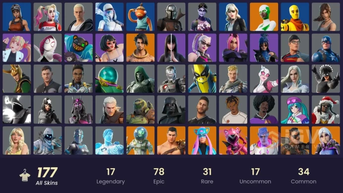 [XBOX/NIN/PC] 178 SKINS | LEVIATHAN AXE | RENEGADE RAIDER | TIKI TACKLER | PASTEL STRYDER | SIDEWAYS WARRIOR | BURNING AMBITION VALERIA | 