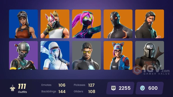 111 SKINS + THE REAPER + QWERTY AXE + MAKO + TAKE THE L + ELITE AGENT + FNCS RENEGADE + OMEGA + DRIFT + HUMAN BILL + SALTY STRIKER
