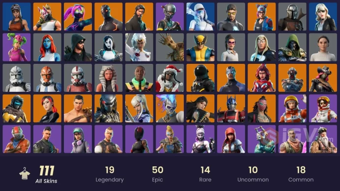 111 SKINS + THE REAPER + QWERTY AXE + MAKO + TAKE THE L + ELITE AGENT + FNCS RENEGADE + OMEGA + DRIFT + HUMAN BILL + SALTY STRIKER