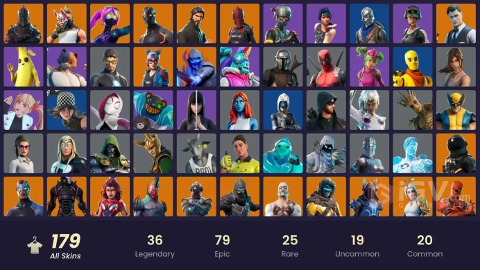 [PC/PSN/XBOX] 179 skins | Black Knight | Sparkle Specialist | The Reaper | Blue Squire | Royale Knight | Elite Agent | 450 VB