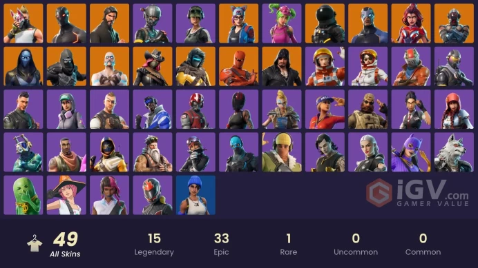 *[PC/XBOX/NINT] 49 skins | The Reaper | Elite Agent | Blue Team Leader | Blue Striker | Rogue Agent | Trailblazer | Blackheart | Hybrid