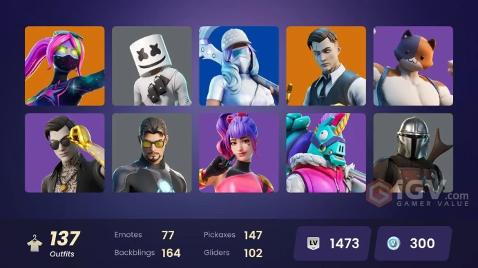 [PC/XBOX/PSN/SWITCH] 137 skins | Gold Midas | Gold Brutus | Snake Eyes | Point Patroller | Tart Tycoon | Grind | Hangtime | Clutch |