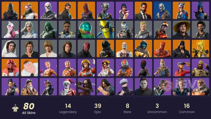 [PC/XBOX] 80 skins | Black Knight | Sparkle Specialist | The Reaper | Blue Squire | Royale Knight | Elite Agent | Valeria | 1100 VB