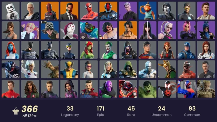 [PSN/XBOX/NIN/PC] 366 SKINS | SULTURA | VIVI CHROMA | ANDROMEDA | DUMMY SUPREME | CLOUD STRIKER | SUBZERO CRYPTIC | FIXER | LINA SCORCH | 