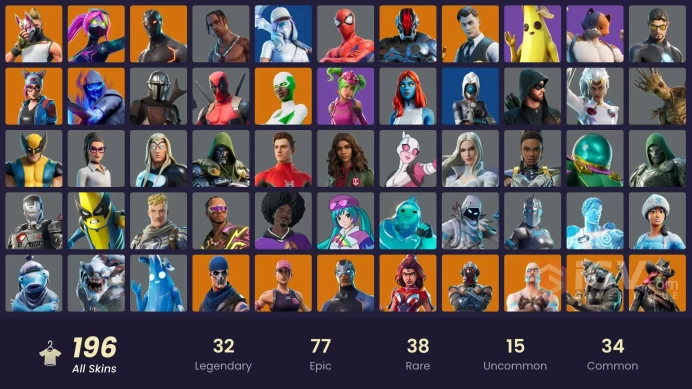 [PC/PSN] 195 skins | OG STW | Travis Scott | Merry Mint Axe | Gold Midas | Gold Meowscles | Gold Brutus | Keri Commander | Rogue Agent | Blitz