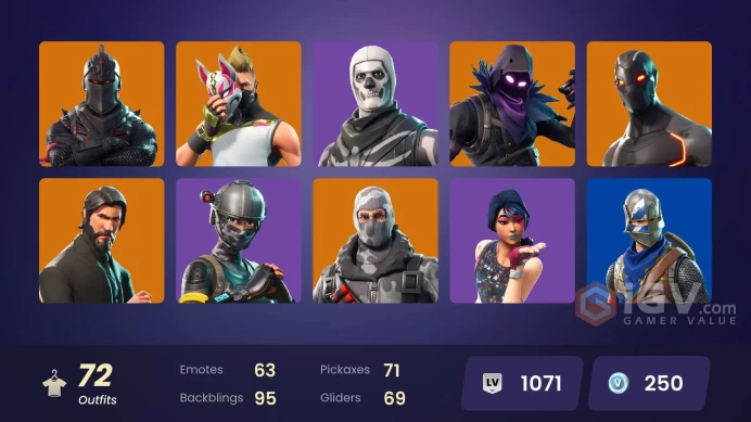 [PC/XBOX] 72 skins | OG STW | Black Knight | Sparkle Specialist | The Reaper | Blue Squire | Royale Knight | Elite Agent | 250 VB