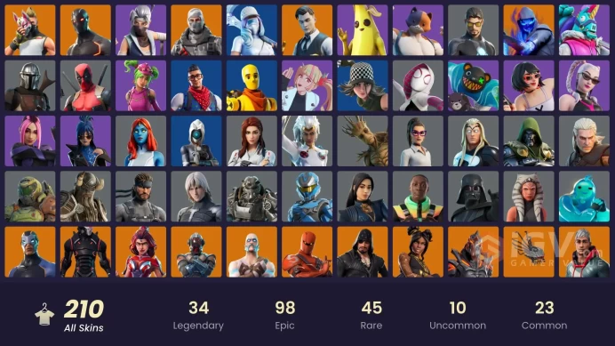 [PC/PSN] 209 skins | IKONIK | Gold Brutus | Omega (stage 5) | Gold Meowscles | Gold Midas | Rogue Agent | Havoc | Tiki Tackler | 250 VB