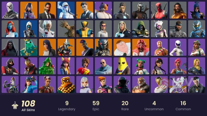 [PC/PSN] 108 skins | IKONIK | Glow | Gold Midas | Gold TNTina | Gold Brutus | Gold Meowscles | Point Patroller | Trilogy | 0 VB