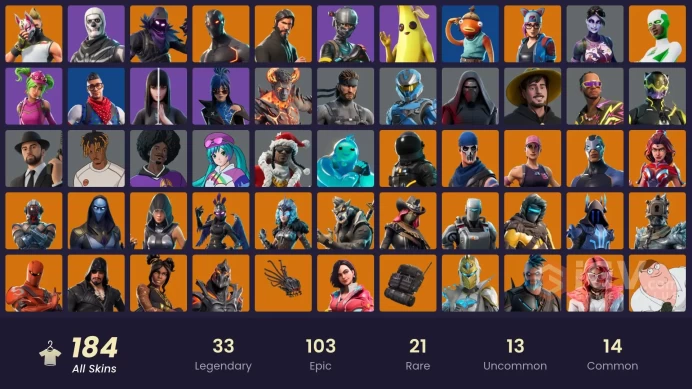 [PC] 184 skins | OG STW | The Reaper | Elite Agent | WORLD CUP | Rogue Agent | Prodigy | A.I.M. | Omega | Ravage | Blackheart | Drift | 350 VB