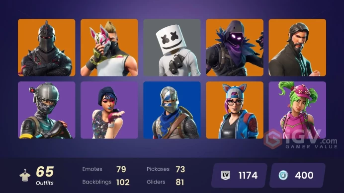 [PC/PSN] 65 skins | OG STW | Black Knight | Sparkle Specialist | The Reaper | Blue Squire | Royale Knight | Elite Agent | World Warrior | 400 VB