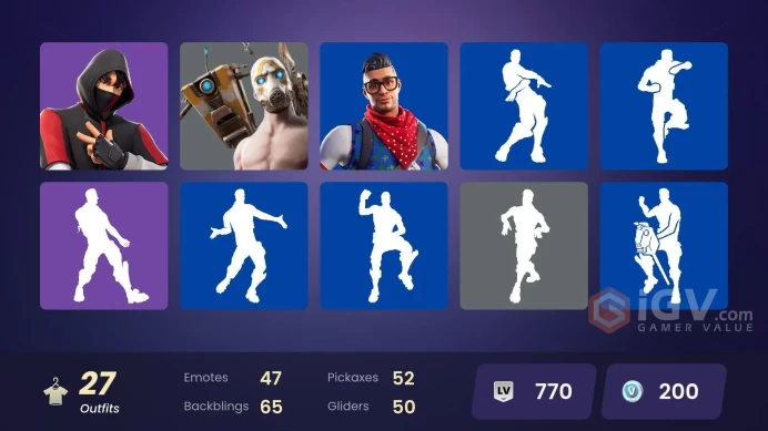 [PC/XBOX] 27 skins | IKONIK | Blue Team Leader | Rogue Agent | Blue Striker | Prodigy | Carbon Commando | UNSC Spartan | 200 VB