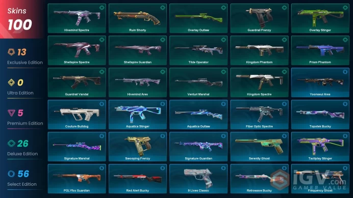 EU | Reaver Karambit, Kuronami Vandal, Primordium Vandal, Prelude to Chaos Vandal, Valiant Hero Vandal, XERØFANG Vandal, Kuronami Sheriff