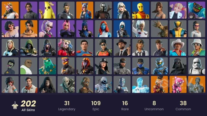 *[PC/XBOX/PSN/NINT] | 202 skins | Leviathan Axe | Clutch | Grind | Pitch Patroller | Omegarok | Wild Card | Spire Assassin | Lynx