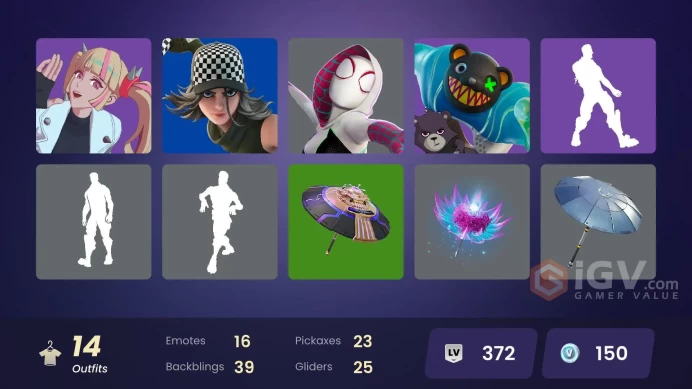 [PC/XBOX/PSN/SWITCH] 14 skins | Paradigm (Reality-659) | Twyn | Spider-Gwen | Lennox Rose | Bytes | Meow Skulls | Grriz | Arctic Adeline |