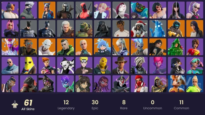 [PC/XBOX/PSN/SWITCH] 61 skins | Naruto Uzumaki | Zenith | Nezumi | Snap | Lynx | The Cube Queen | Era | Gear Specialist Maya | Malik |