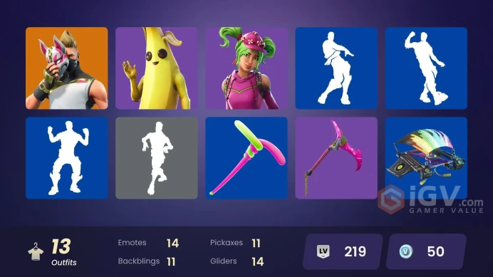 [PC/XBOX/PSN/SWITCH] 13 skins | Rogue Agent | Hybrid | Drift | Carbide | Blackheart | Battlehawk | Zoey | Teknique | Peely | Huntress |