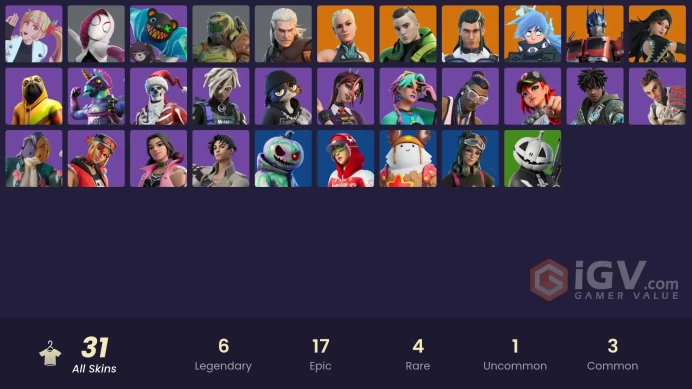 [PC/XBOX/PSN/SWITCH] 31 skins | The Ageless | Nezumi | Era | Optimus Prime | Paradigm (Reality-659) | Twyn | Spider-Gwen | Doom Slayer |