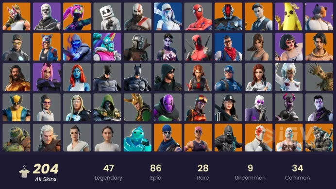 [XBOX/NIN/PC] 204 SKINS | OG STW | IKONIK | LEVIATHAN AXE | GOLD KRATOS | GOLD MIDAS | GOLD BRUTUS | PRODIGY | FIXER | BLUE STRIKER | POINT PATR