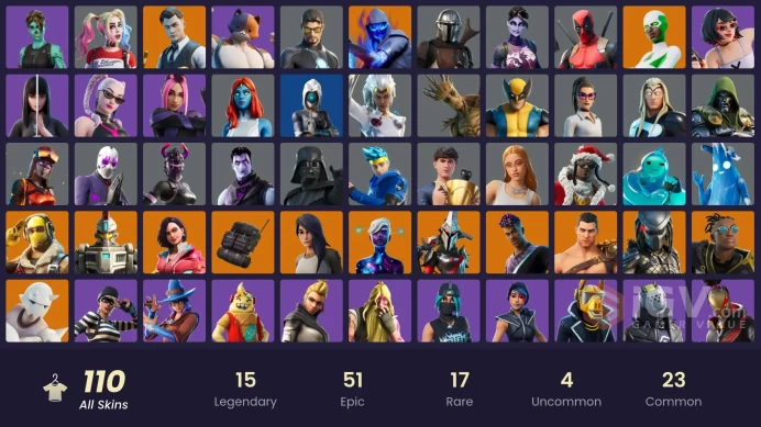 [ALL PLATFORMS]-110 Skin-70K V-BUCKS SPEND-Midas-FULL ACCESS-