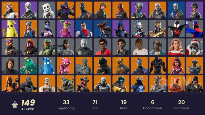 [XBOX/NIN/PC] 148 SKINS | IKONIK | TAKE THE L | THE REAPER | BLUE SQUIRE | ROYALE KNIGHT | ELITE AGENT | BLUE TEAM LEADER | OMEGA (STAGE 5)