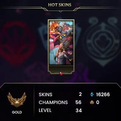 [EUW] Season 2026 - Gold 4 - 0W - 1L - Placements - 16K Be - Honor 4 - Instant Delivery Safe