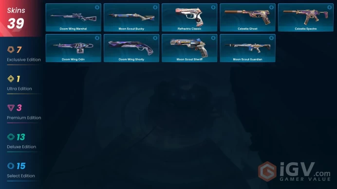 EU | 39 skins | Kuronami no Yaiba | Byteshift Knife | Mystbloom Kunai | Imperium Vandal | Primordium Phantom | Hieroscape Blades | F8279