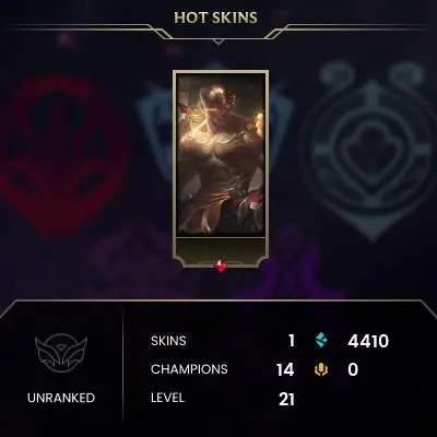 #11 [NO EMAIL ACCESS] - TR - 14 CHAMPIONS - 1 SKINS - 4410 BLUE ESSENCE - LAST PLAY AUGUST 2021 - SAFE 100% - WARRANTY