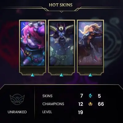 #81 [NO EMAIL ACCESS] - RU - 12 CHAMPIONS - 7 SKINS - 5 BLUE ESSENCE - LAST PLAY SEPTEMBER 2019 - SAFE 100% - WARRANTY