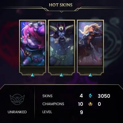 #131 [NO EMAIL ACCESS] - RU - 10 CHAMPIONS - 4 SKINS - 3050 BLUE ESSENCE - LAST PLAY FEBRUARY 2022 - SAFE 100% - WARRANTY