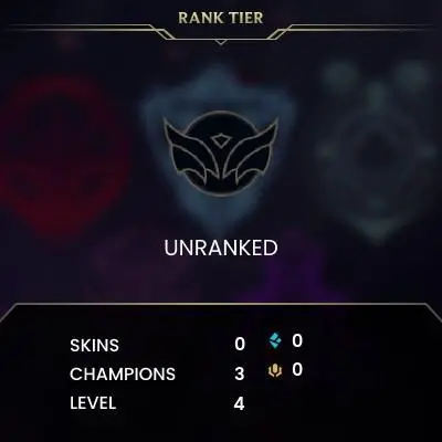 #193 [NO EMAIL ACCESS] - RU - 3 CHAMPIONS - 0 SKINS - 0 BLUE ESSENCE - LAST PLAY APRIL 2018 - SAFE 100% - WARRANTY
