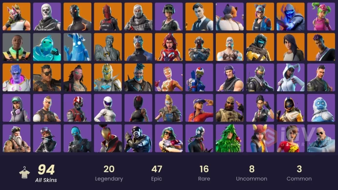 FA - [XBOX/PC] 94 skins | Sultura | Cole | Trailblazer | Merry Mint Axe | Havoc | Rogue Agent | Candy Axe| Joey | The Visitor | Fade | Carbide |