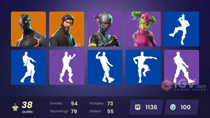 38 SKINS + THE REAPER + ELITE AGENT + TAKE THE L + FRESH + SLAYER JUICE WRLD + LOVE RANGER + OMEGA + TRACE + SHADOW OPS + RIAN + BRITE BOMBER
