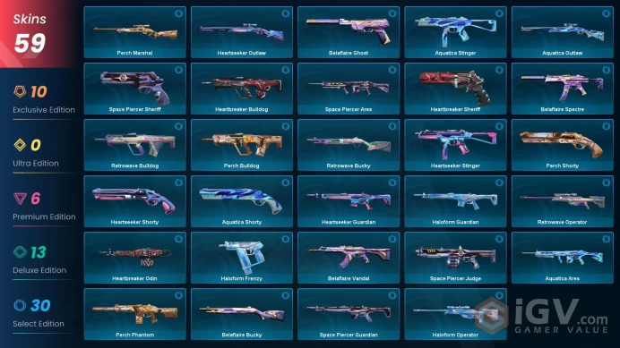 NA/USA 38250 Champions 2025 Vandal Champions 2025 Butterfly Knife Relic Stone Daggers RGX 11z Pro Vandal Ion Sheriff Prime Classic Reaver Karamb