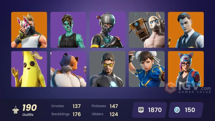 FA - [PSN/XBOX/PC] 190 skins | OG STW | Elite Agent | Merry Mint Axe | Gold Brutus | Leviathan Axe | Blitz | Aura Analyzer | Point Patroller