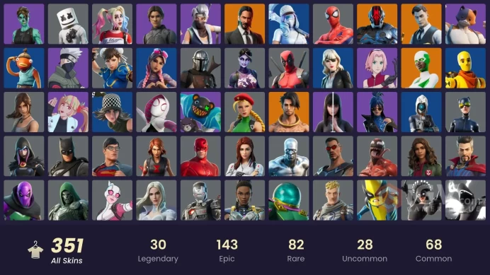 [XBOX/NINPC] 351 SKINS | GOLD MIDAS | MAJOR GLORY | VIVI CHROMA | SUBZERO CRYPTIC | GRIND | LINA SCORCH | FNCS 3:1 CHAMPION | 