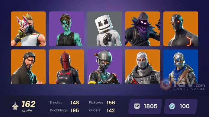 [PC/PSN/XBOX] 161 skins | OG STW | The Reaper | Blue Squire | Elite Agent | Omega (stage 5) | Havoc | Rogue Agent | Unchained Ramirez | 100 VB