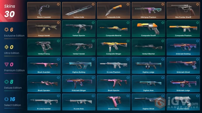 NA SERVER/Reaver Karambit/Neo Frontier Sheriff/Glitchpop Phantom/Araxys Vandal/VENTURI SET/COMPOSITE SET/FULL ACCESS/