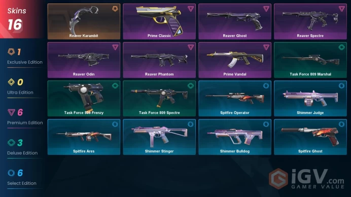 EU SERVER/REAVER KARAMBIT/REAVER SET/PRIME VANDAL+CLASSIC/15 AGENT/FULL ACCESS/