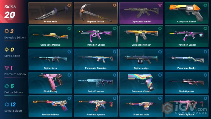 EU SERVER/REAVER KNIFE/NEPTUNE ANCHOR/CRYOSTASIS VANDAL/FULL ACCESS/