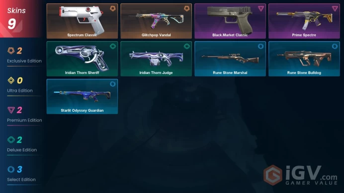 NA SERVER/GLITCHPOP VANDAL/SPECTRUM CLASSIC/BLACKMARKET CLASSIC/PRIME SPECTRE/FULL ACCESS/