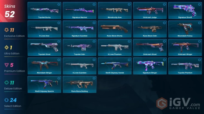 EU SERVER/VCT KNIFE+3 MELEE/ARAXYS SET/ELDERFLAME+SPECTRUM+GLITCHPOP+NEPTUNE/FULL ACCESS/