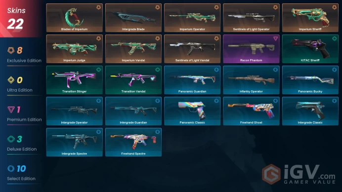 NA SERVER/IMPERIUM SET/SENTINEL+VANDAL+OP/RECON PHANTOM/INTEGRADE BLADE/1861 VP/FULL ACCESS/LIFE TIME WARRANTY/