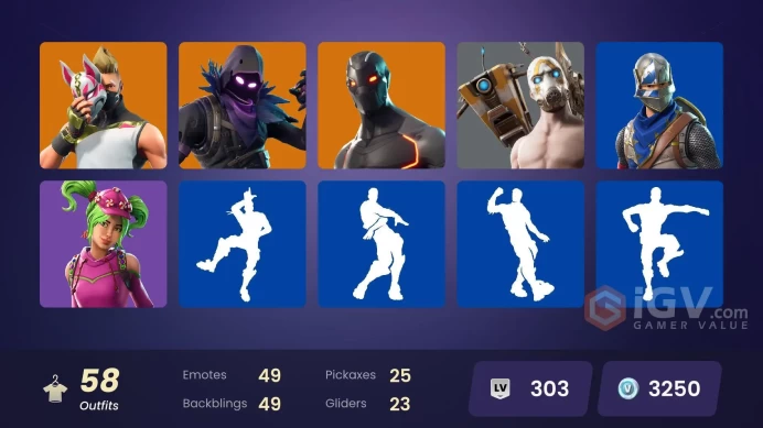 FA - [PSN/PC] 58 skins | OG STW | Blue Squire | Carbon Commando | Rogue Agent | Vertex | Tricera Ops | Omega | Rox | Criterion | Valor | Drift
